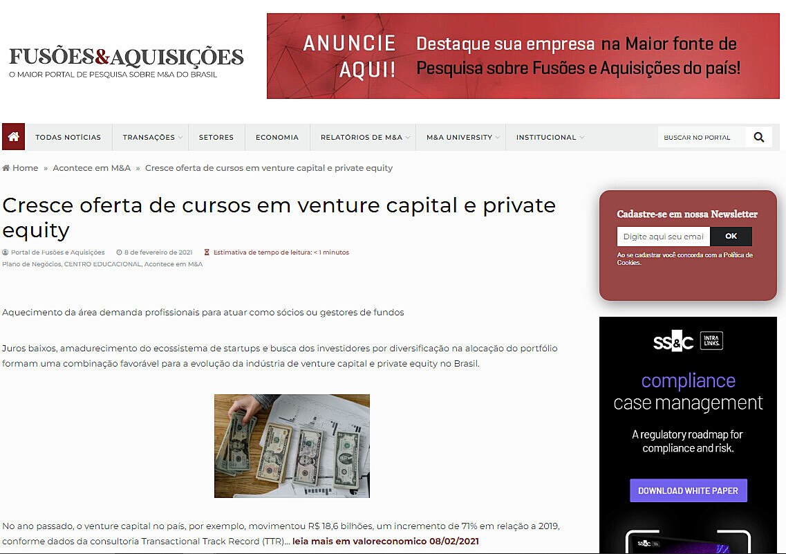 Cresce oferta de cursos em venture capital e private equity